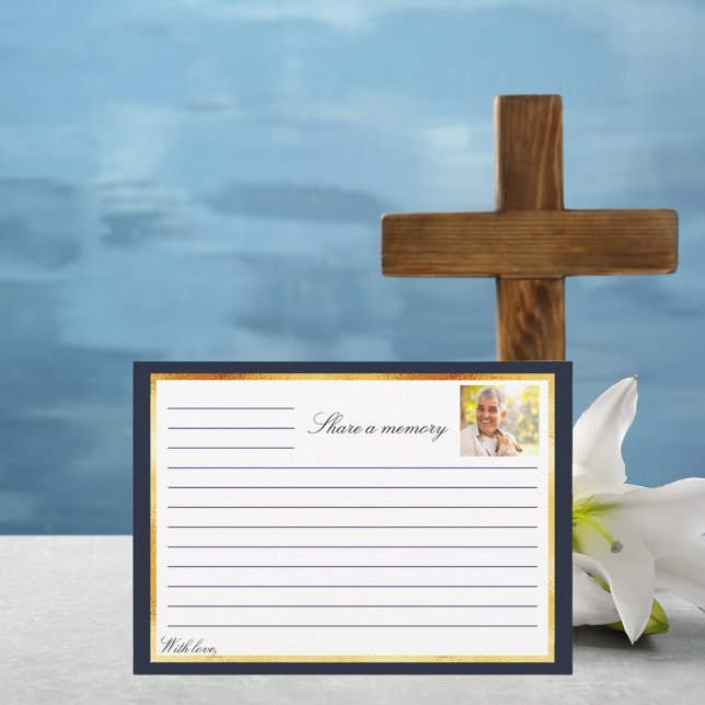 Invitación Monumento conmemorativo de la foto de oro azul mar (Subido por el creador)