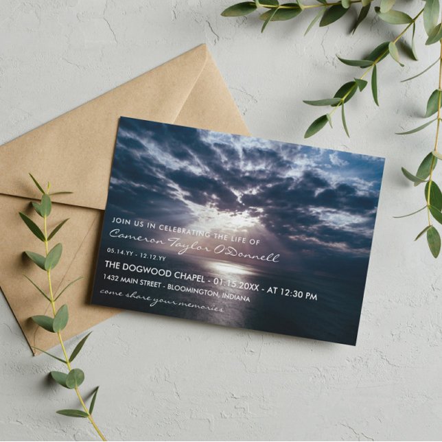 Invitación Monumento conmemorativo de la vida en las nubes (Subido por el creador)