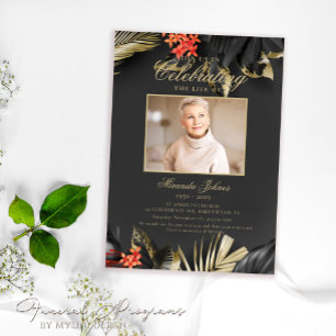 Invitación Monumento conmemorativo del funeral de oro negro m