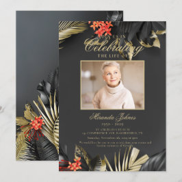 Invitación Monumento conmemorativo del funeral de oro negro m