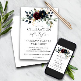 Invitación Monumento conmemorativo del funeral floral de la M