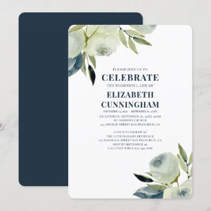 Invitación Monumento floral de la acuarela moderna
