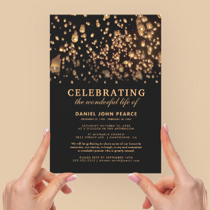 Invitación Monumento funerario Patrones de cielo chino