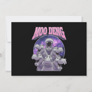 INVITACIÓN MOO-DENG EL FAMOSO BEBÉ HIPOPÓTAMO PIGMEO MOODENG
