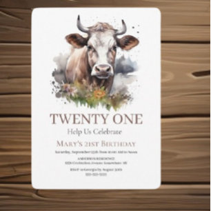 Invitación Moo-veloz 21ª Celebración del Cumpleaños
