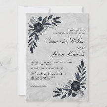 Moody Black Floral Boda