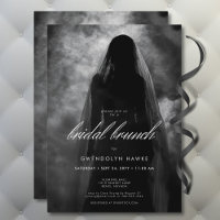 Moody Brida fantasma oscura en bruma de novia