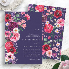 Invitación Moody Floral Boda