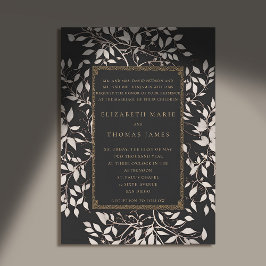 Invitación Moody Forest Patina Boda clásico tradicional