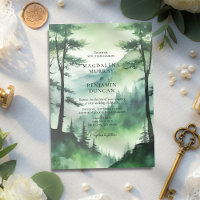 Moody Green Mountain Pine Tree Fir Forest Boda