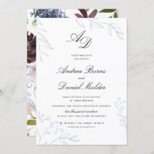 Moody Jewel Tone Boda Floral