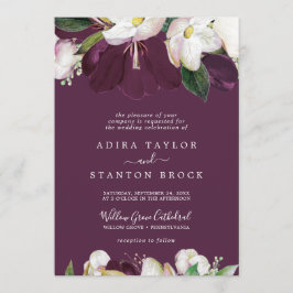 Invitación Moody Purple Blogs | Plum Formal Boda