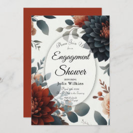 Invitación Moody Rustic Fall Floragement Shower
