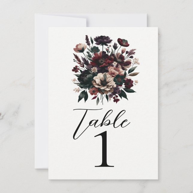 Invitación Moody Rustic Garden Florals Boda bohemio (Anverso)