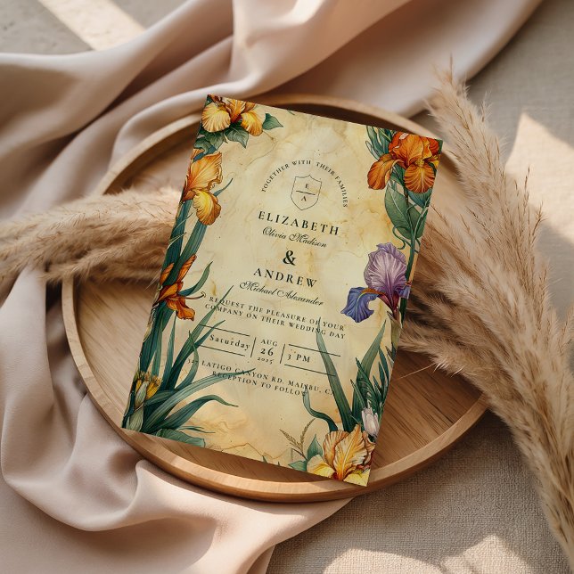 Invitación Moody Tropical Floral Wedding (Subido por el creador)