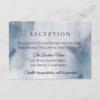 Moody Watercolor Wash Wedding Recepción