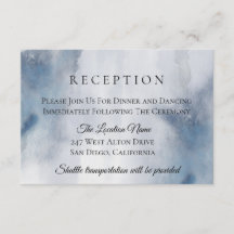 Moody Watercolor Wash Wedding Recepción
