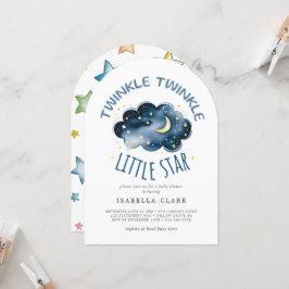 Invitación Moon and Stars Twinkle Twinkle Little Star