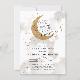 Invitación Moon Baby Shower