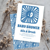Moon Glow Boho Modern Cute Personalizado Baby Show