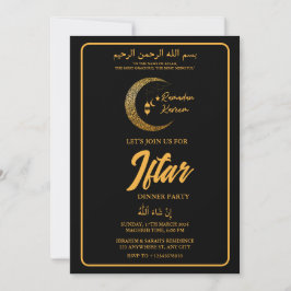 INVITACIÓN MOON LANTERN RAMADAN KAREEM IFTAR CENA FIESTA INV