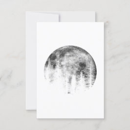 Invitación Moon over the forest