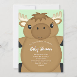 Invitación Moose Baby Shower