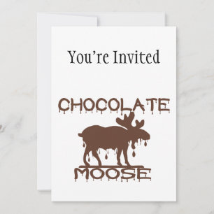 Invitación Moose de chocolate