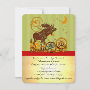 Invitación Moose Navidades