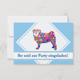 Invitación Mops Einladungen