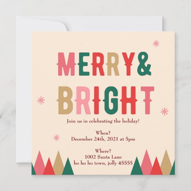 Invitación mora y brillante (Anverso)