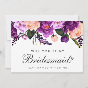 Invitación Morada de color morado ultravioleta de la floral d