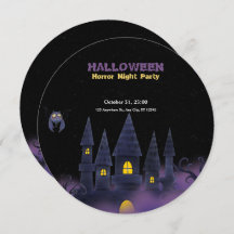 Morado Black Playful Halloween (círculo de sm)