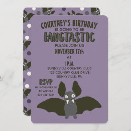 Invitación Morado negro y Personalizado gris Fiesta de pelo m