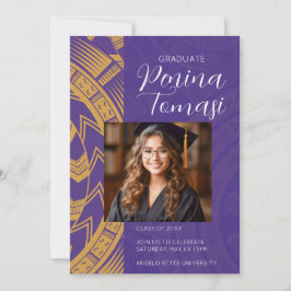 Invitación Morado y oro