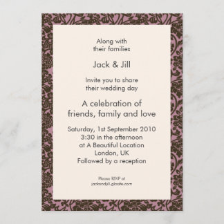 Invitación Mordisco (burgundy) 5x7