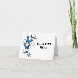Invitación Morfo de las mariposas voladoras azules