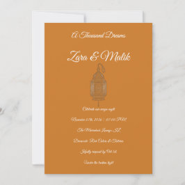 Invitación Moroccan Lantern Wedding Invitation Boho