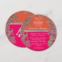 Moroccan Tangerine & Hot Pink 40th Birthday Party