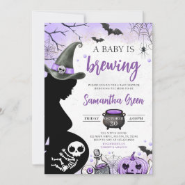 Invitación Morple Baby prepara Baby Shower en Halloween