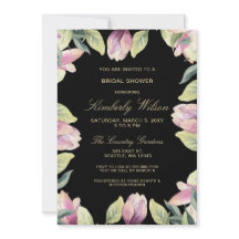 Morple Gold Floral Spring Weddal Bridal Shower