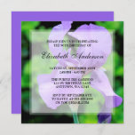 Invitación Morple Iris Flowers 90th Birthday Party<br><div class="desc">Una hermosa invitación para la fiesta de cumpleaños 90 con una foto de flores Iris moradas. ¡Fácilmente personalizar con los detalles de su fiesta!</div>