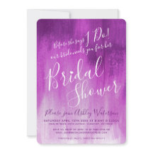 Morple mauve art ducha de novia invita