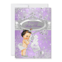 Morple Princess Winter Baby Shower Brunette