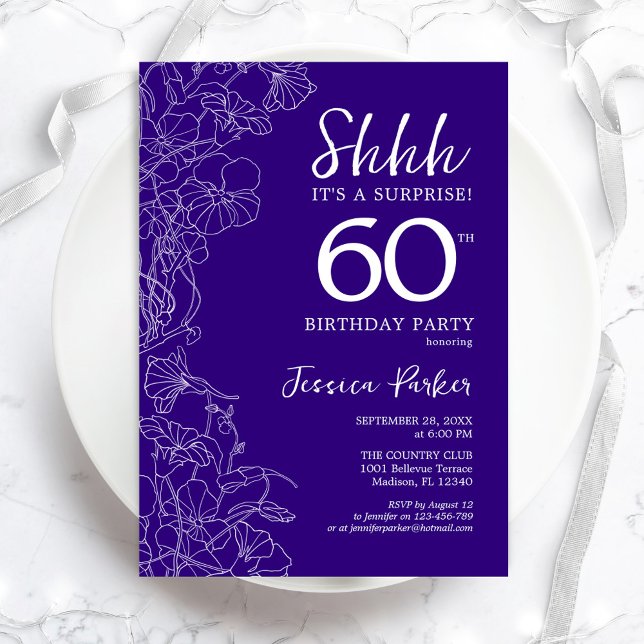 Invitación Morple Surprise 60º cumpleaños (Subido por el creador)