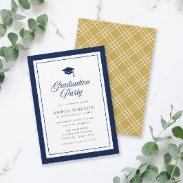 Invitación Mortero de Color Editable para Fiesta de Graduació