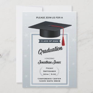 Invitación Mortorboard y Tassel Graduación