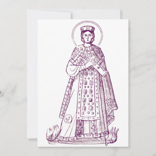 Invitación mosaico griego de Santa Inés de Roma