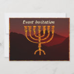 Invitación Moshe es Menorah<br><div class="desc">En la Torá Moshe Rabbenu se le dice: "Harás una Menora de oro puro, golpeada, la Menora será hecha, su base, su rama, sus goballes, sus pechos y sus flores serán martilladas de ella", y más tarde, "Mira, y construye, según su forma que te enseñan en la montaña". 25:40]. Rashi...</div>