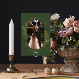 Invitación Moss Green Elegant Classic Wedding Save the Date